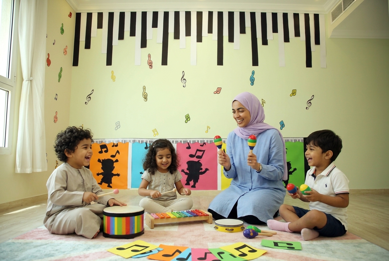 Children participating in ready-for-school activities